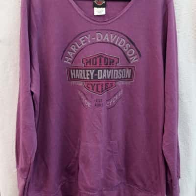 Harley Davidson Womens  Size XXL Long Sleeve Top Purple 