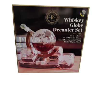 Whiskey Globe Decanter Set