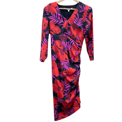 BNWT Veronica Beard Womens Size US 8 Floral/Pink/Red Pattern Dress 