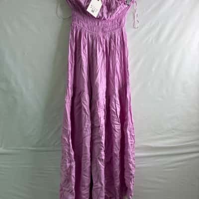 Billabong Womens  Size 6 / XS Casual Dress / Off The Shoulder Dress / Strapless Dress Purple 
