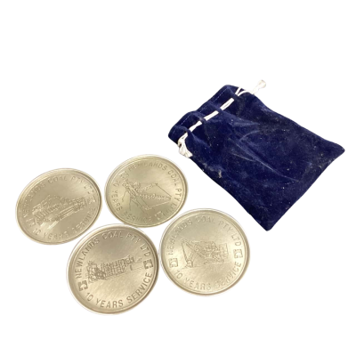 Newlands Coal 10 Year Service Commemorative Drink Coasters