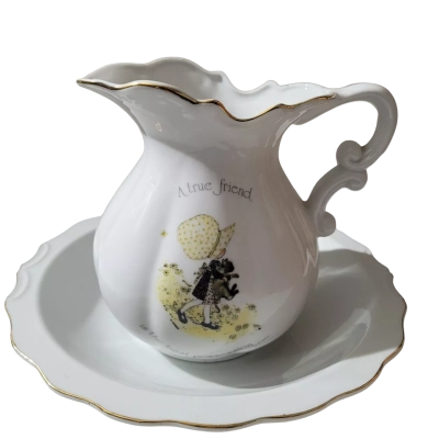 Holly Hobbie Pitcher & Basin