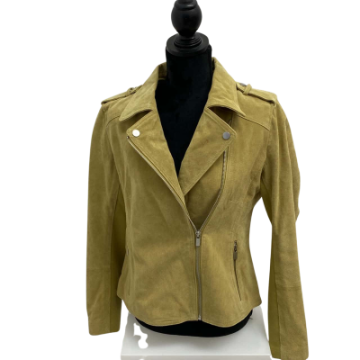 Capture Suede Leather Jacket.  Size 14.  New with tags