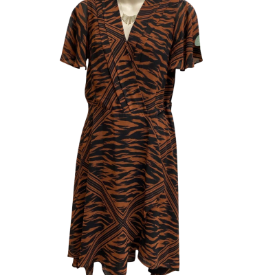 Wayne Cooper   Size 10 Animal Print Mid Casual Dress 