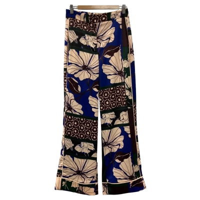 NEXT Womens Size 8 Wide Leg Pants Multicoloured 