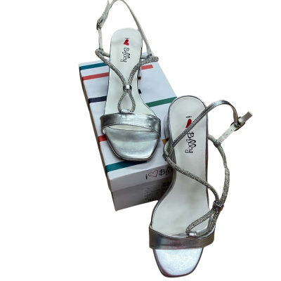 I Love Billy Smooth Jewels BNIB  Size 40 Heels Silver 
