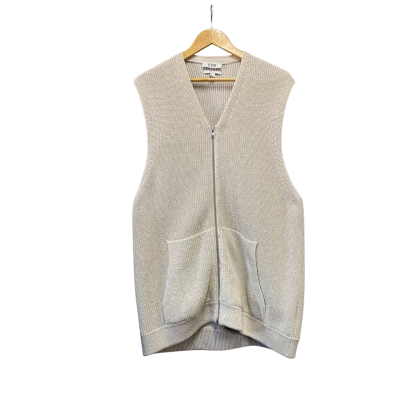 COS Womens  Size L Knit Vest Jacket Beige 