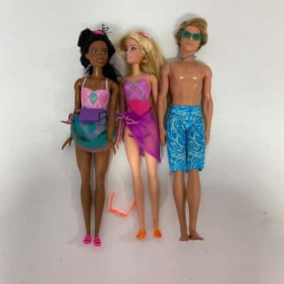 3 x Barbie Dolls