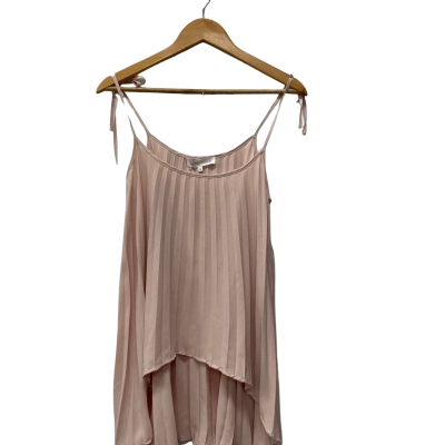 White Closet Womens  Size 6 Party Top Pink  