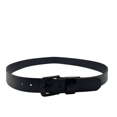 Quicksilver Mens  Size L / M Black Leather Belt To Fit Waist 102 -111 cm  NWOT