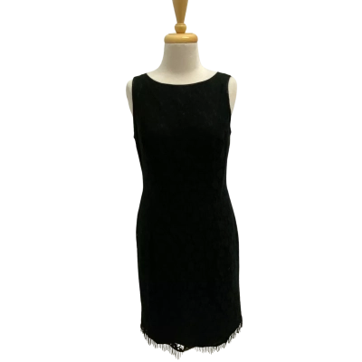 Lovers Australia Black Lace Shift Dress.  Size 10  