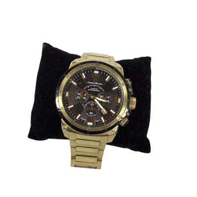 Giorgio Milano Gold Steel Black Dial Chronograph Men's Watch 