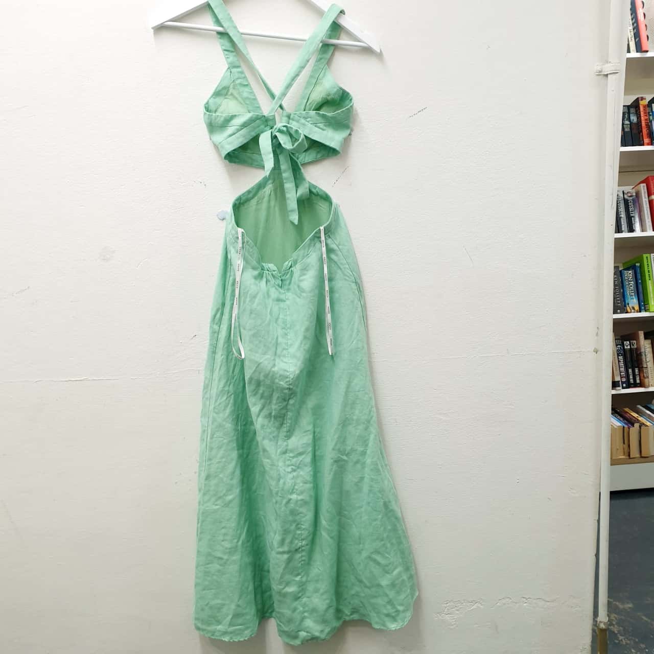 green emerald velvet dress Monty Deep Vee Maxi Dress, 2 / Strawberry