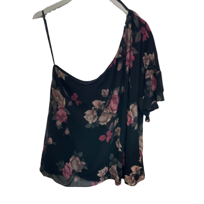 City Chic Womens Off-the-shoulder Top Black  / Floral 