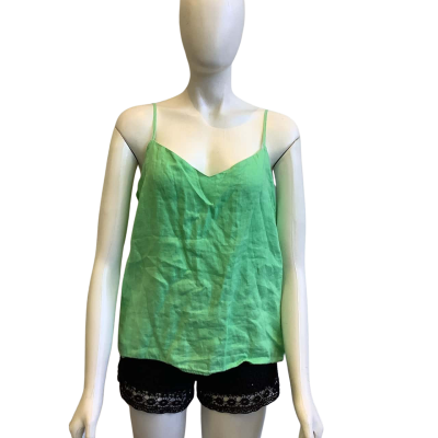 Seed Heritage Women's Size 14 Linen Cami Mint Green 