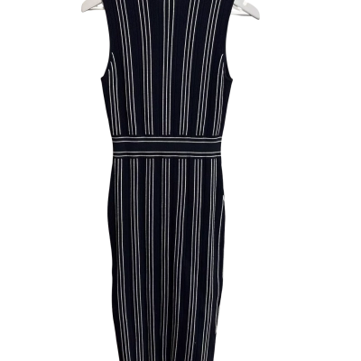 Saba Size XS Maxi / Sleeveless Dress Blue / Pinstriped / White 