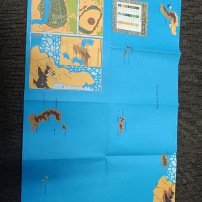 Advanced Dungeons & Dragons  Map of the Trackless Sea  1988, 
