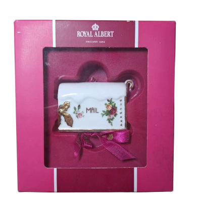 Royal Albert Old Country Roses Mailbox Hanging Ornament 