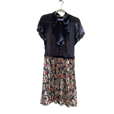 Alannah Hill Womens  Size 12 Cocktail Dress / Formal Dress Black  / Floral 