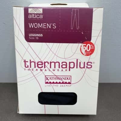 Kathmandu Womens Thermaplus Leggings Size 16 Black  