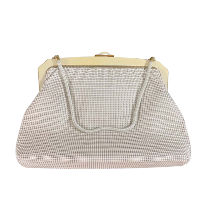 OROTON Latte Metal Mesh Handbag 