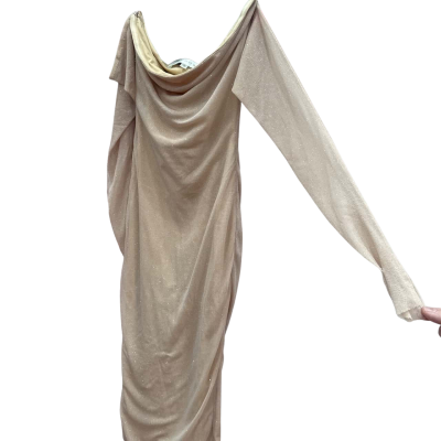 Meshki Womens  Size S Nude Glittery Dress