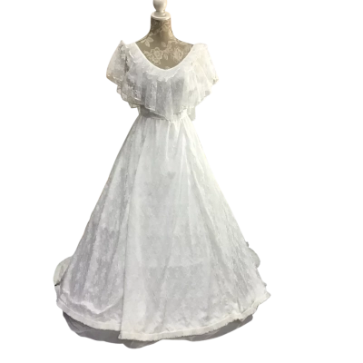 Hand Made Vintage Style Lace Wedding Dress with Hoop