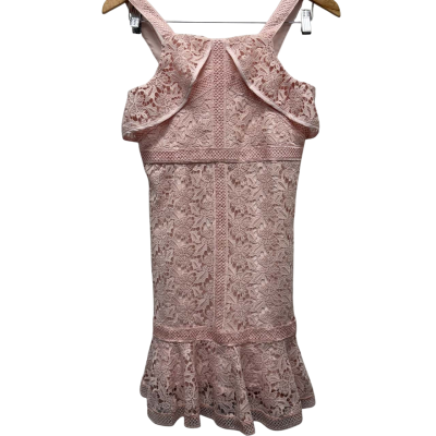 Bardot Junior pink lace style dress  Size 16