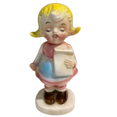 Vintage Singing Caroler Figurine 