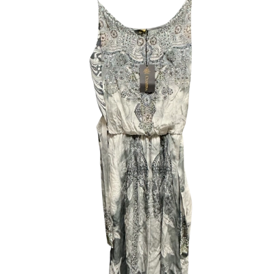 Czarina Shoestring Strap Dress Silver BNWT