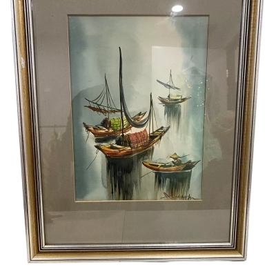 Vintage 1960 Water Colour 