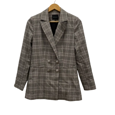 Portmans Women's Size 8 Blazer Checked / Grey 