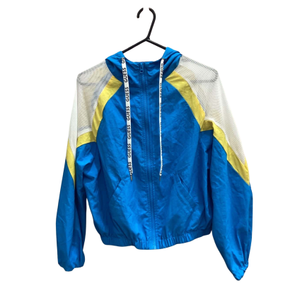 Guess Womens Size 8 Blue Retro Cropped Jacket 