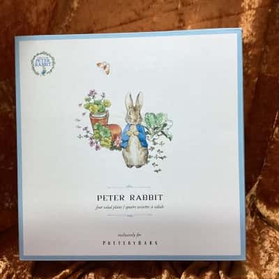 Pottery Barn Peter Rabbit Salad Plates in Box