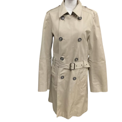 Reiss Womens  Size M Trench Coat Brown 