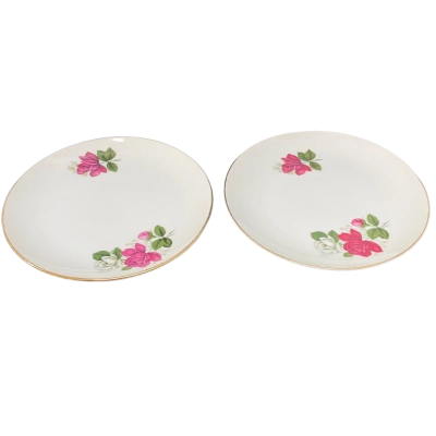 2 x Red Roses 5842 Cakes Plates