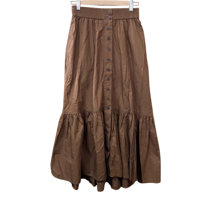 Seed Heritage Chocolate Brown Midi Skirt Size 6