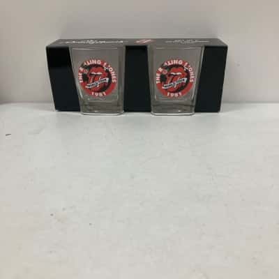 The Rolling Stones 1981 World Tour Scotch Glasses 