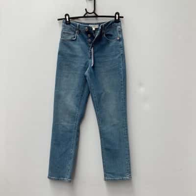 New- Reiss Womens  Size 24 Straight Leg Jeans Blue 