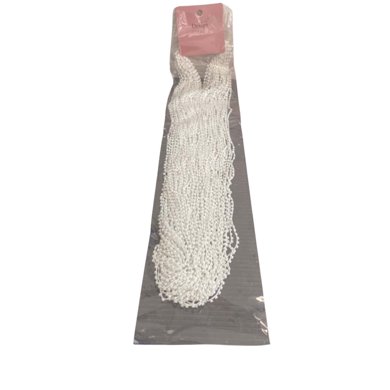 Design white beaded necklace