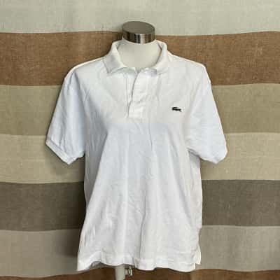 Lacoste Womens  Size 6 Polo Shirt White 