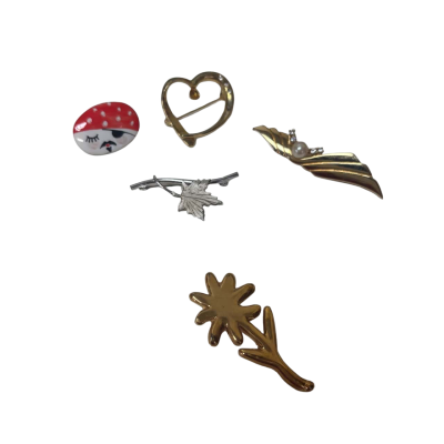  Brooch bundle of 5
