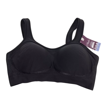 BNWT Playtex Womens Size XXL Black Wirefree Bra