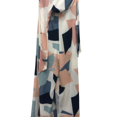 Spicy Sugar Womens  Size 8 Midi Dress Blue / Navy Blue / White 