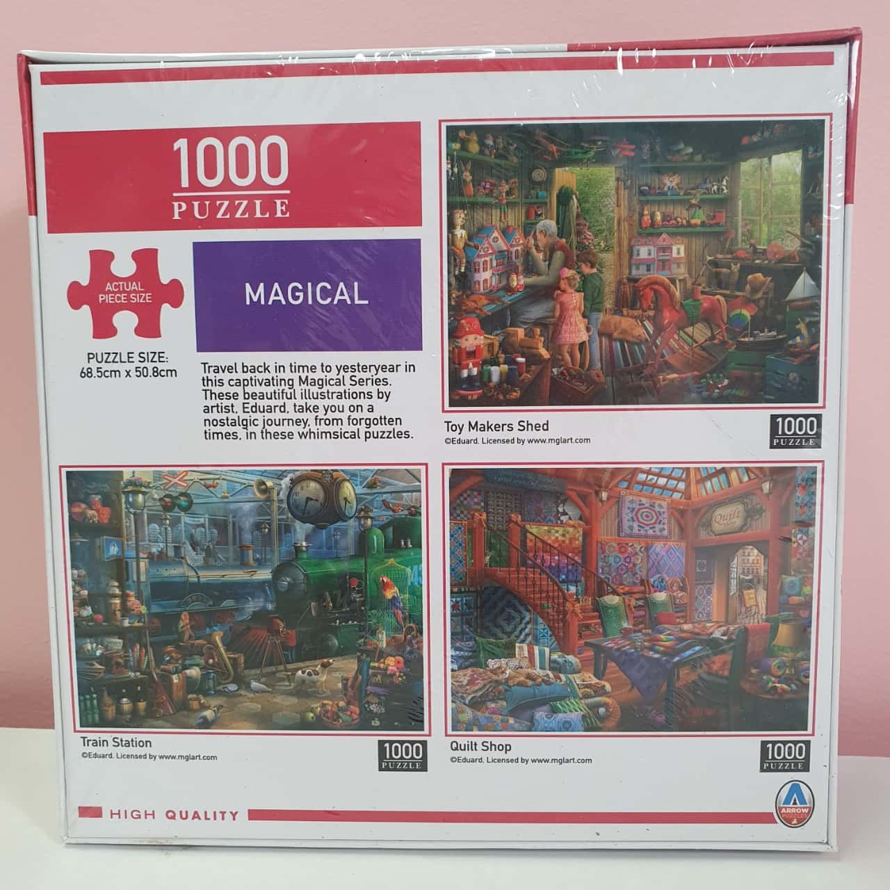 Arrow Magical Train Station 1000 Piece Jigsaw Puzzle - New Sealed(s)