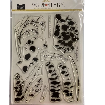 The Greetery Simple Things Clear Photopolymer Stamp Set