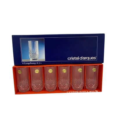 Cristal D’Arques 6 x Longchamp Glasses 