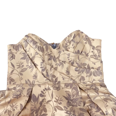  Womens  Club L London One Wish Light Blue Jacquard Sweetheart Dress Size 16 Cocktail Dress / Strapless Dress Blue 