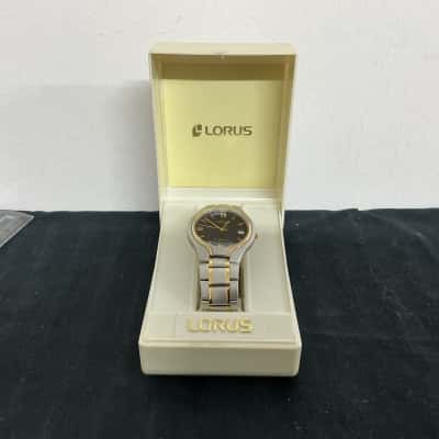  Mens Lorus two-tone sports Watch BRAND NEW IN BOX 