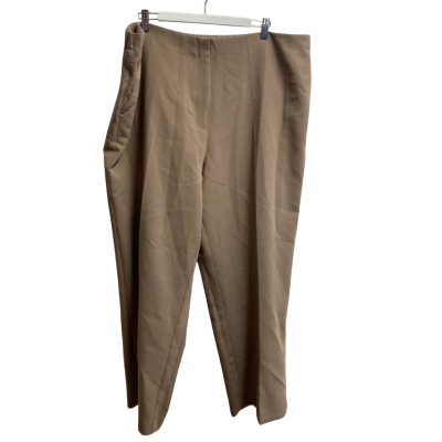 Forever New Curve Womens  Size 20 Straight Leg Pants Beige 